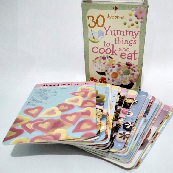"30 Yummy Things to Cook and Eat" Recipe Cards for Children to Make - Picture 1 of 3